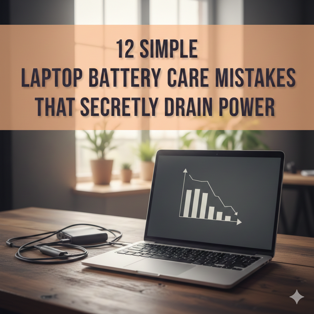 12 Simple Laptop Battery Care Mistakes That Secretly Drain Power