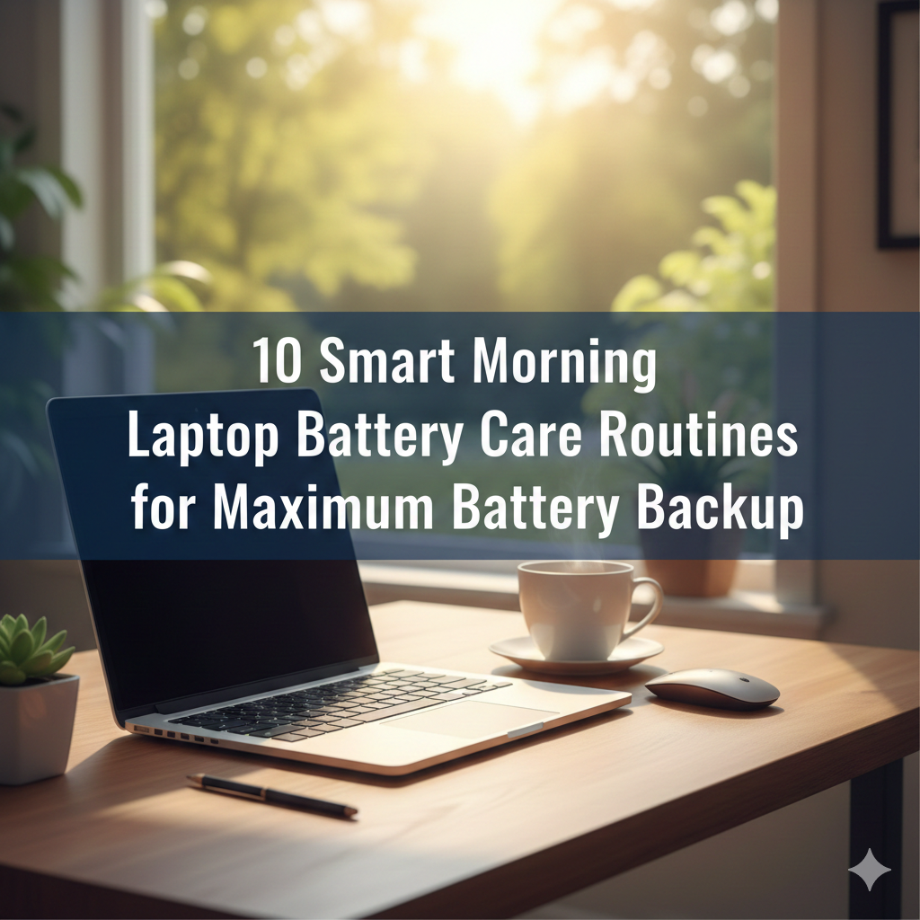 10 Smart Morning Laptop Battery Care Routines for Maximum Battery Backup