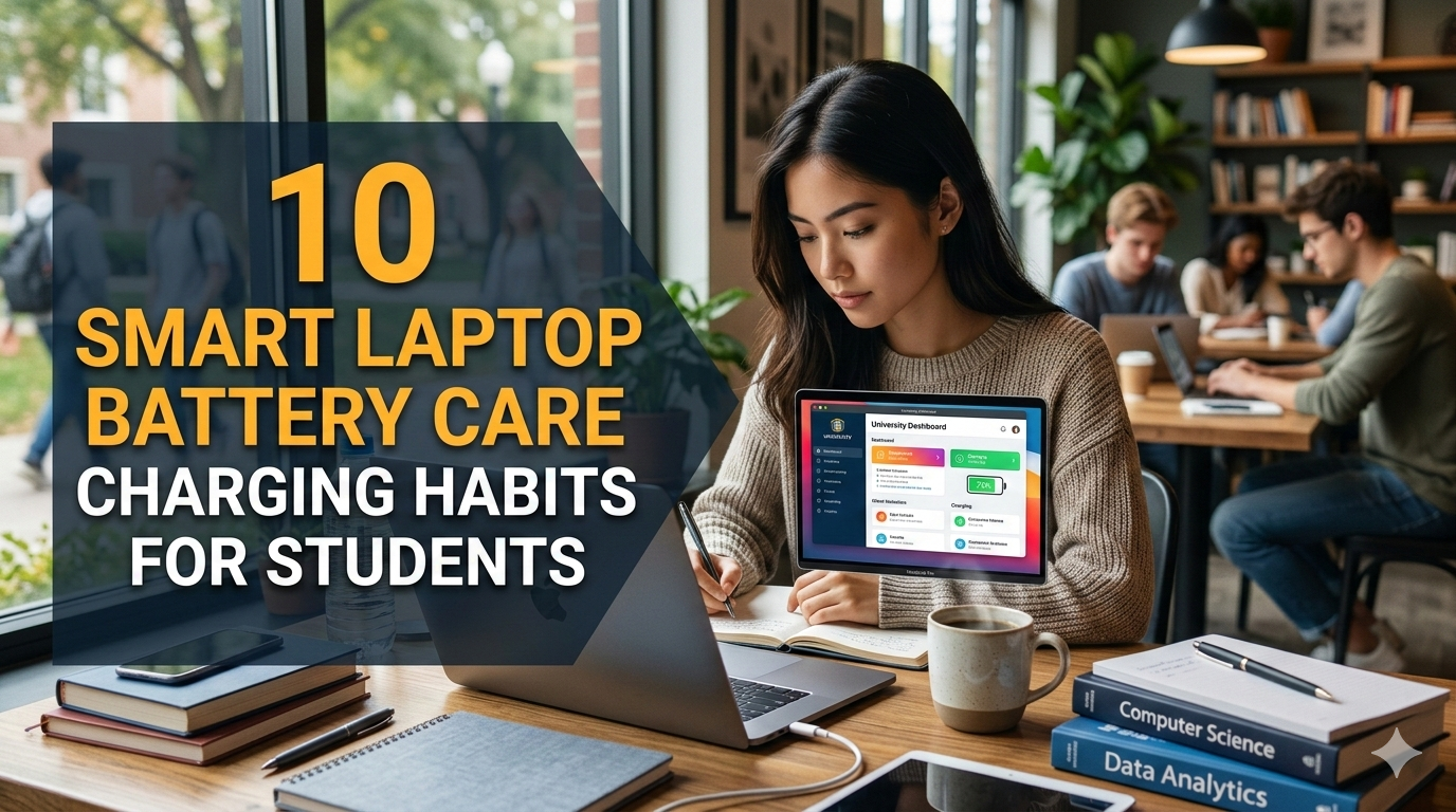 10 Smart Laptop Battery Care Charging Habits for Students