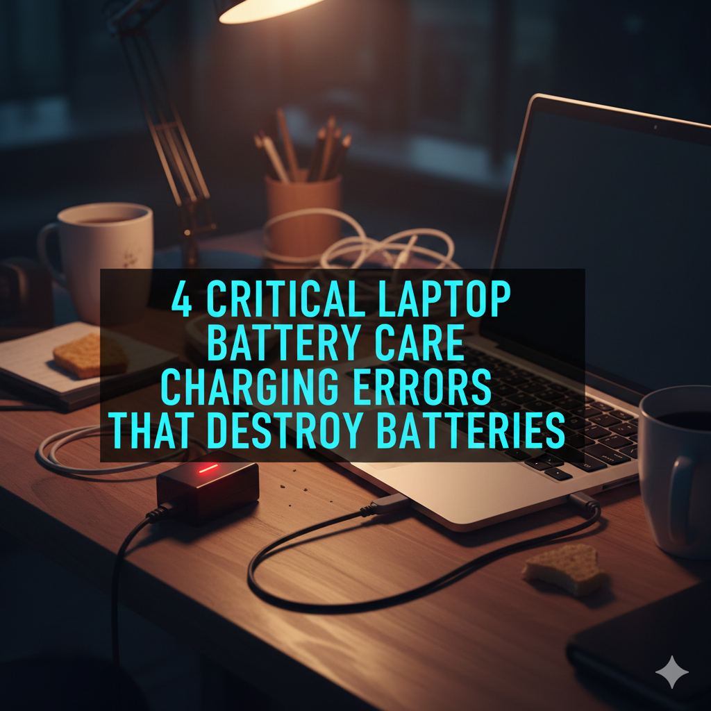 4 Critical Laptop Battery Care Charging Errors That Destroy Batteries