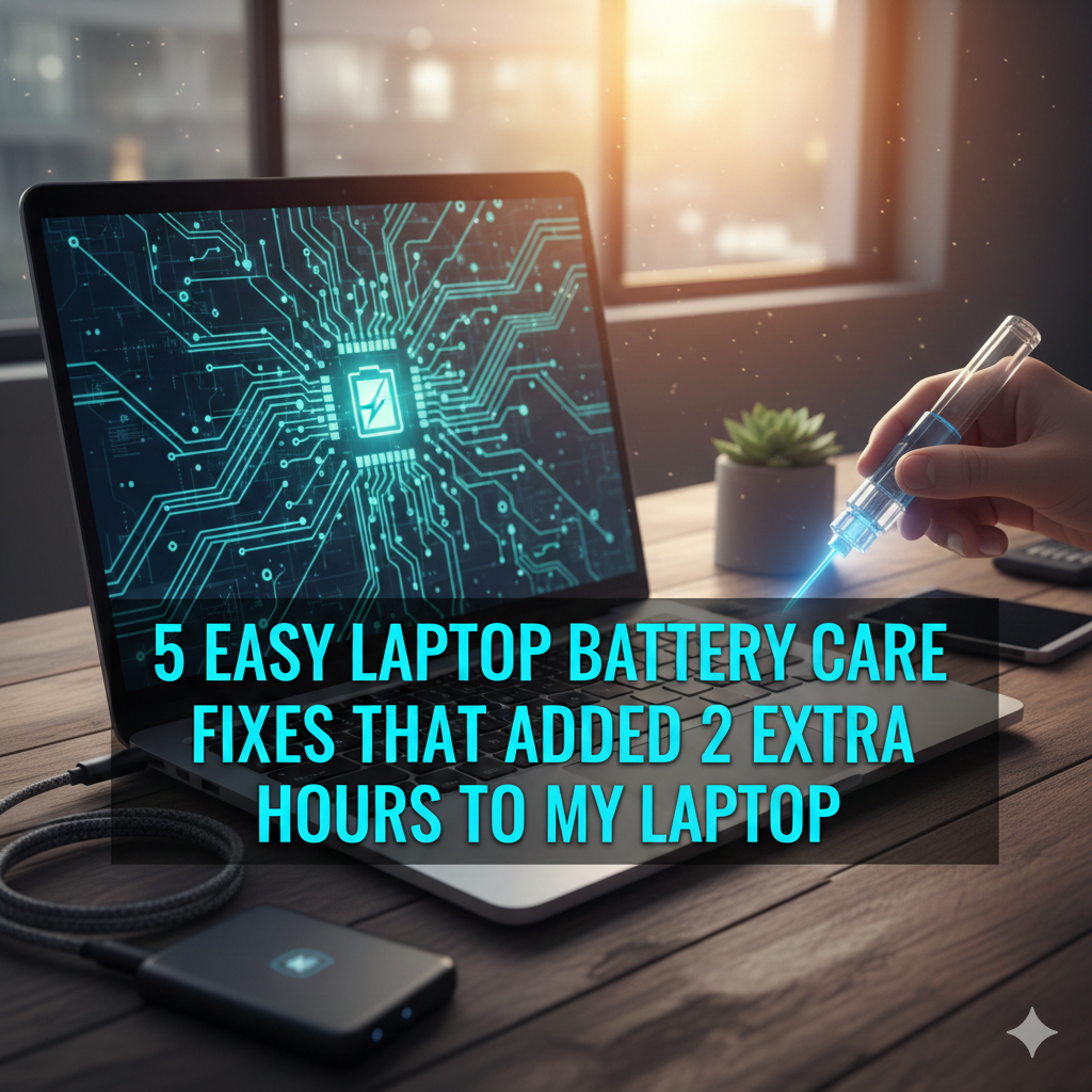 5 Easy Laptop Battery Care Fixes That Added 2 Extra Hours to My Laptop