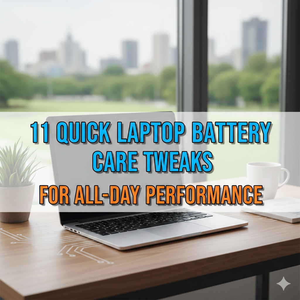 11 Quick Laptop Battery Care Tweaks for All-Day Performance