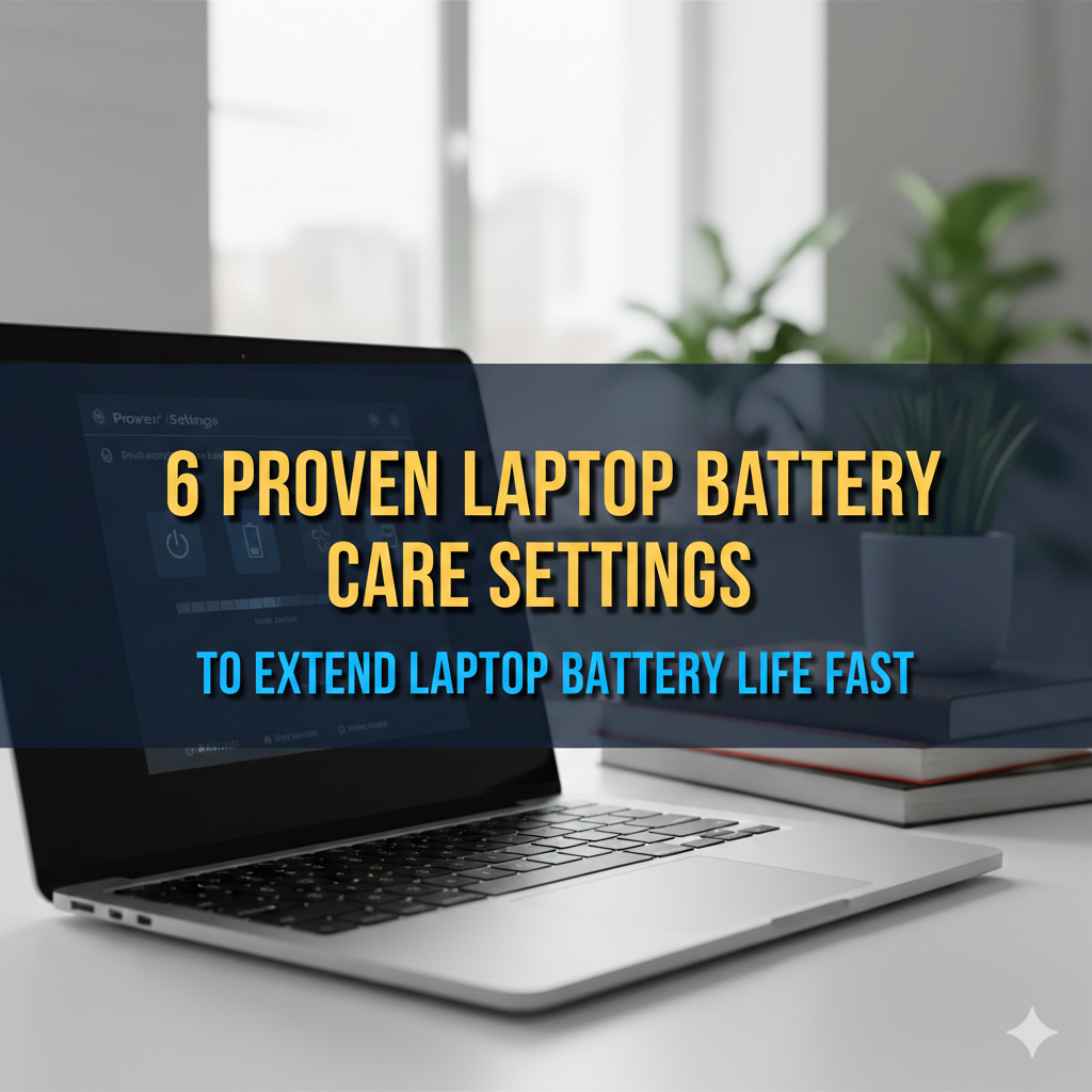 6 Proven Laptop Battery Care Settings to Extend Laptop Battery Life Fast