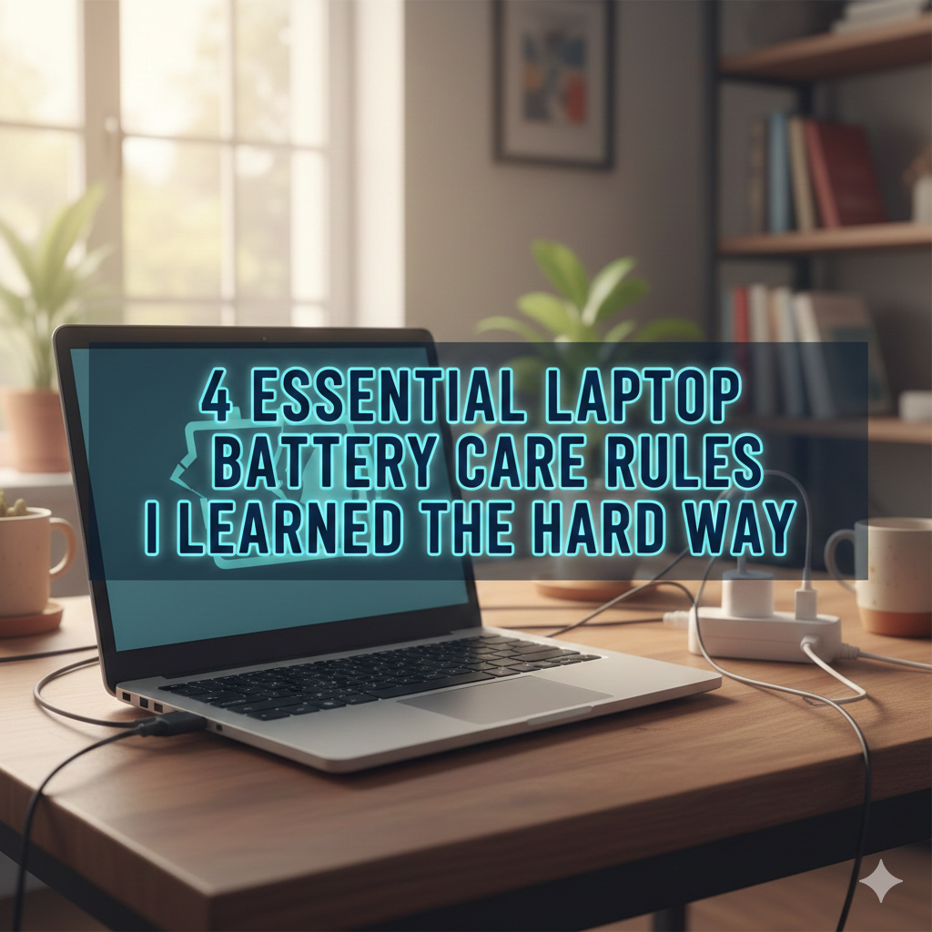 4 Essential Laptop Battery Care Rules I Learned the Hard Way