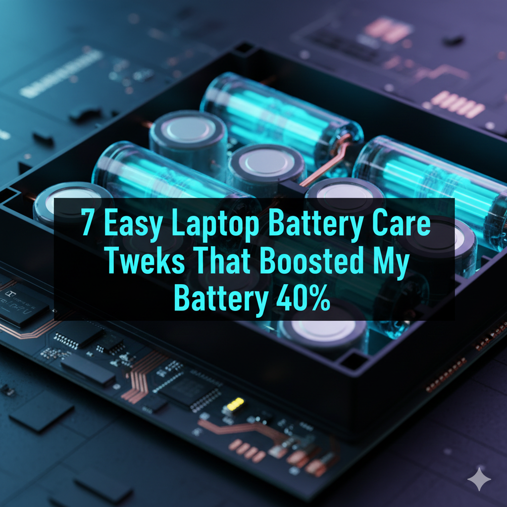 7 Easy Laptop Battery Care Tweaks That Boosted My Battery 40%