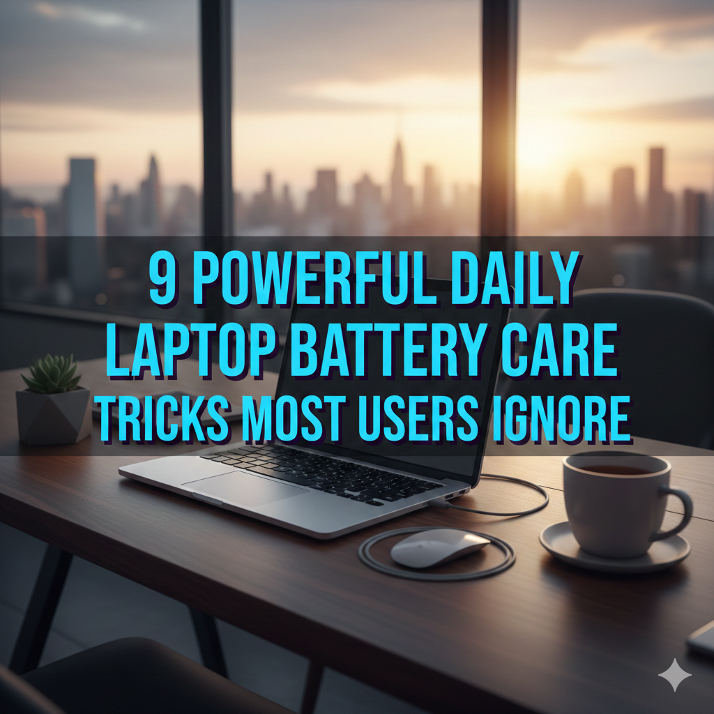9 Powerful Daily Laptop Battery Care Tricks Most Users Ignore