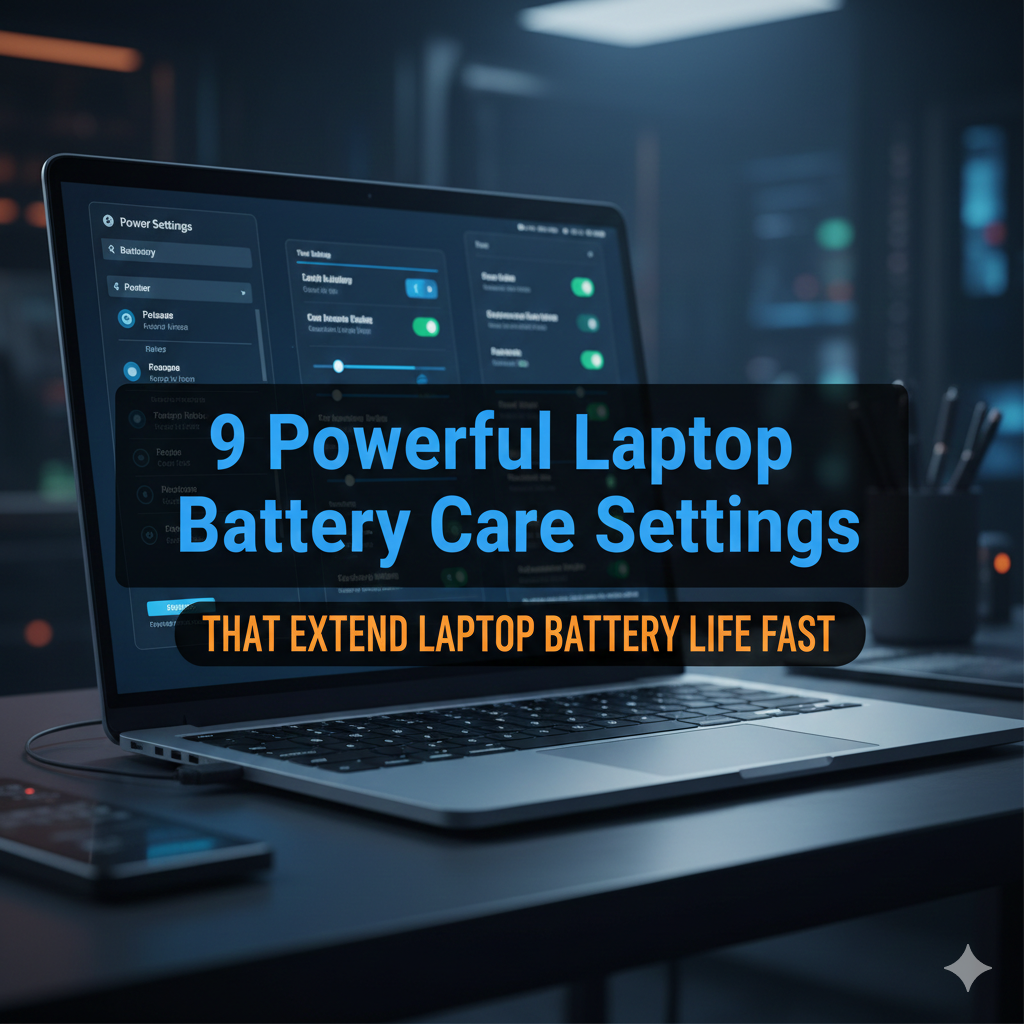 9 Powerful Laptop Battery Care Settings That Extend Laptop Battery Life Fast