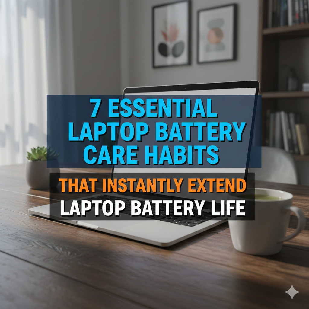 7 Essential Laptop Battery Care Habits That Instantly Extend Laptop Battery Life