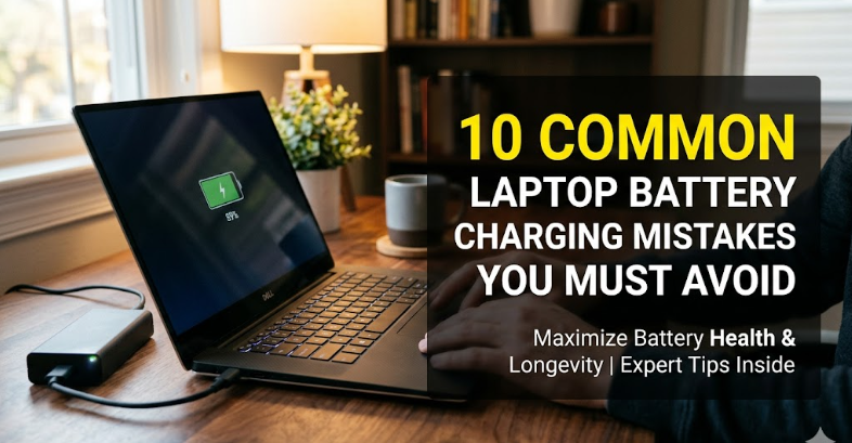 10 Common Laptop Battery Charging Mistakes You Must Avoid